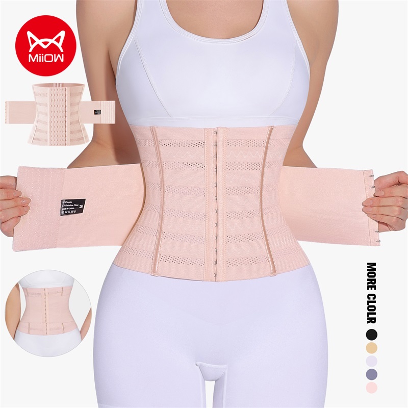 Shapewear Bodysuit Firm - MiiOW เอวเทรนเนอร์ Corset ผู้หญิง Binders Shapers