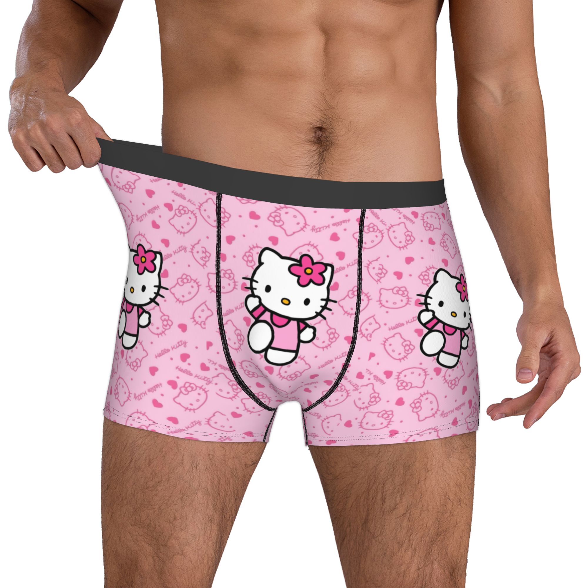 Boyshort Underwear - กางเกงในเด็กผู้หญิงลายการ์ตูนสีชมพูน่ารัก แบบบ็อกเซอร์ ระบายอากาศได้ดี