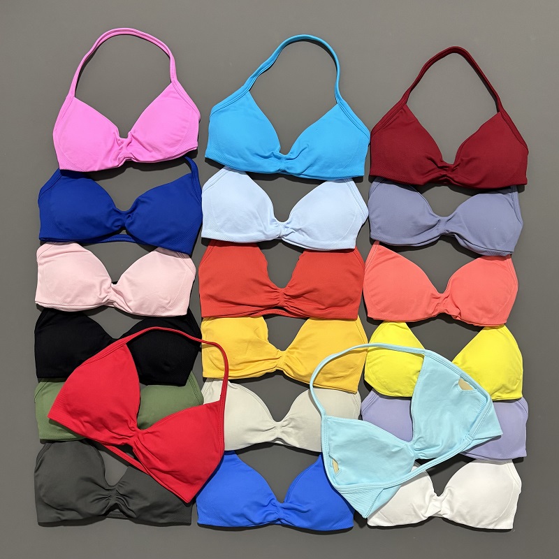 Sports Bra High Impact - เสื้อชั้นในแบบสปอร์ตสำหรับเล่นโยคะ ออกกำลังกาย วิ่ง ฟิตเนส แบบไร้สาย รองรับแรงกระแทกสูง