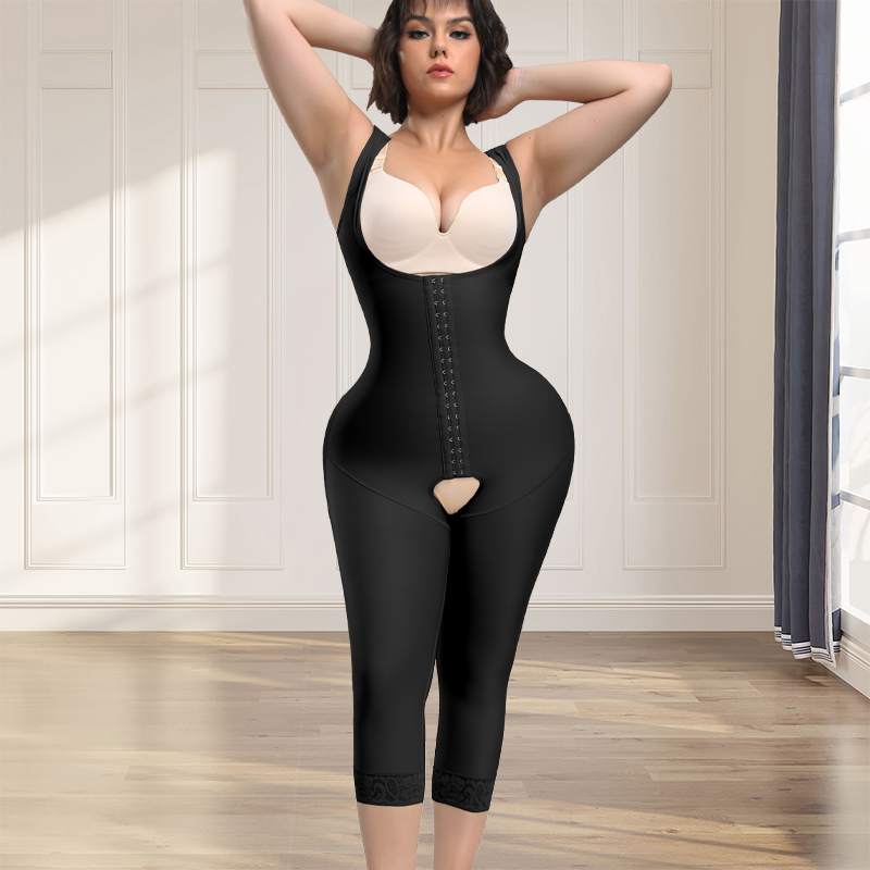 Shapewear Bodysuit Firm - ชุดกระชับสัดส่วนแบบเต็มตัวสำหรับผู้หญิงชุดกระชับสัดส่วนควบคุมหน้าท้องอุปกรณ์เสริมสะโพกฟื้นฟูแบบเปิดเป้าเอวชุดบอดี้สูท faja STAGE 1