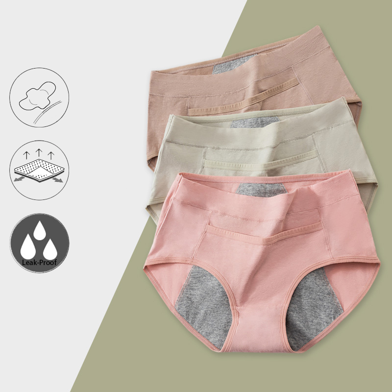 Seamless Underwear Women - ผ้าฝ้ายประจําเดือนกางเกงรั่ว PROOF Breathable เซ็กซี่กางเกงผู้หญิงผู้หญิงหญิงสรีรวิทยากางเกง Intimates M-XL