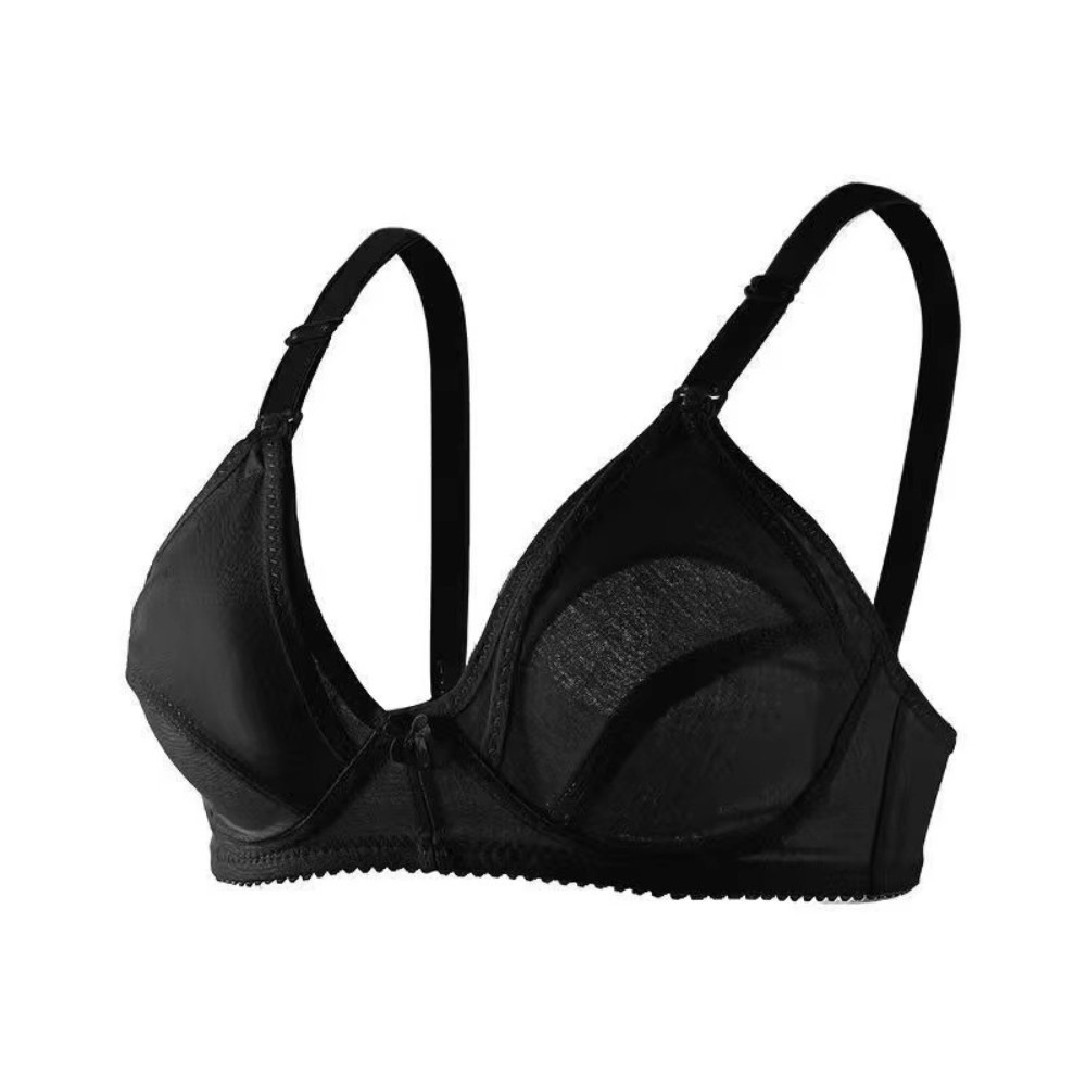 Nursing Bra Sleep - เสื้อชั้นในสำหรับให้นมบุตรแบบไร้โครง ผ้าฝ้าย ไซส์ใหญ่ แบบเปิดด้านหน้า สำหรับใส่นอน แบบเปิดด้านหน้า
