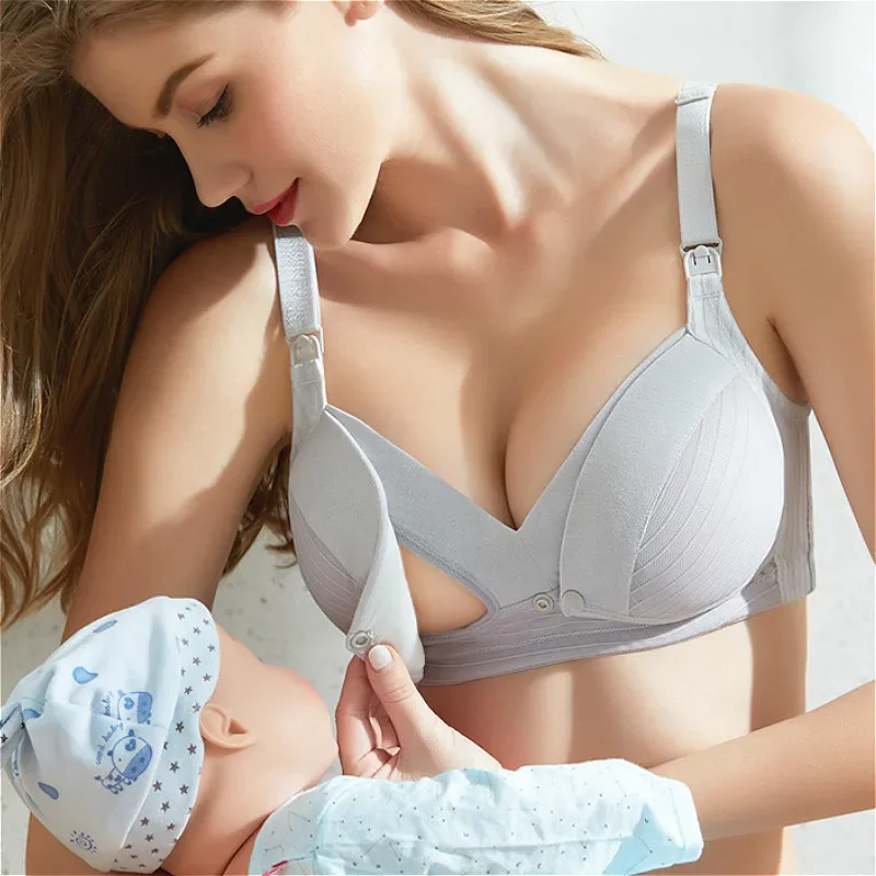 Nursing Bra Sleep - บราสำหรับคุณแม่ตั้งครรภ์, บราให้นมบุตรบราให้นมบุตรบราสำหรับคุณแม่คุณแม่แบบเปิดหน้าอกชุดชั้นในให้นมบุตรฟรี