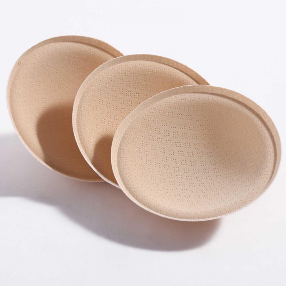 Push Up Bra Padded - แผ่นเสริมหน้าอกแบบฟองน้ำทรงกลม 1 คู่ สำหรับผู้หญิง ให้ความรู้สึกเหมือนลาเท็กซ์ ใส่ได้กับชุดว่ายน้ำ