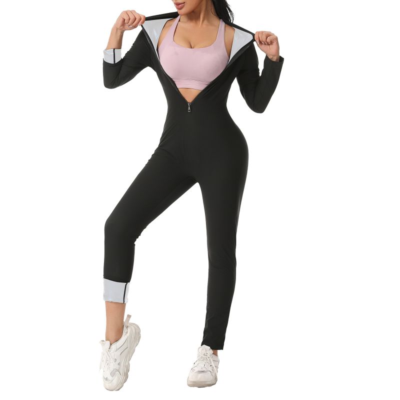 Shapewear Bodysuit Firm - ชุดกระชับสัดส่วนรัดเอวแบบซาวน่าเผาผลาญไขมันสำหรับผู้หญิง