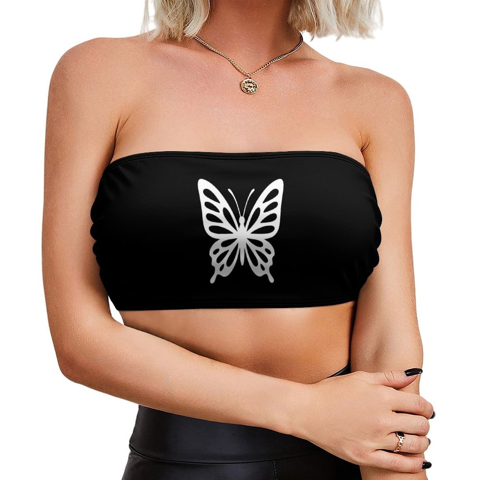Strapless Bra Backless - บราไร้สายสำหรับผู้หญิง, บราเกาะอกแบบไม่มีฟองน้ำ, บราเล็ตไร้ตะเข็บ