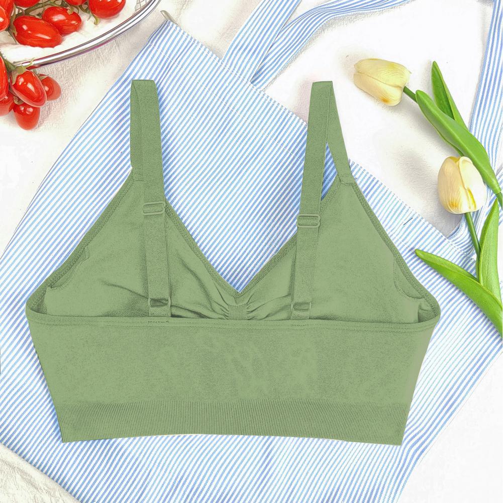 Bralette Wireless Soft - บราไร้โครงสำหรับผู้หญิง บราออกกำลังกายแบบมีฟองน้ำ บราโยคะแบบดันทรง สวมใส่สบาย
