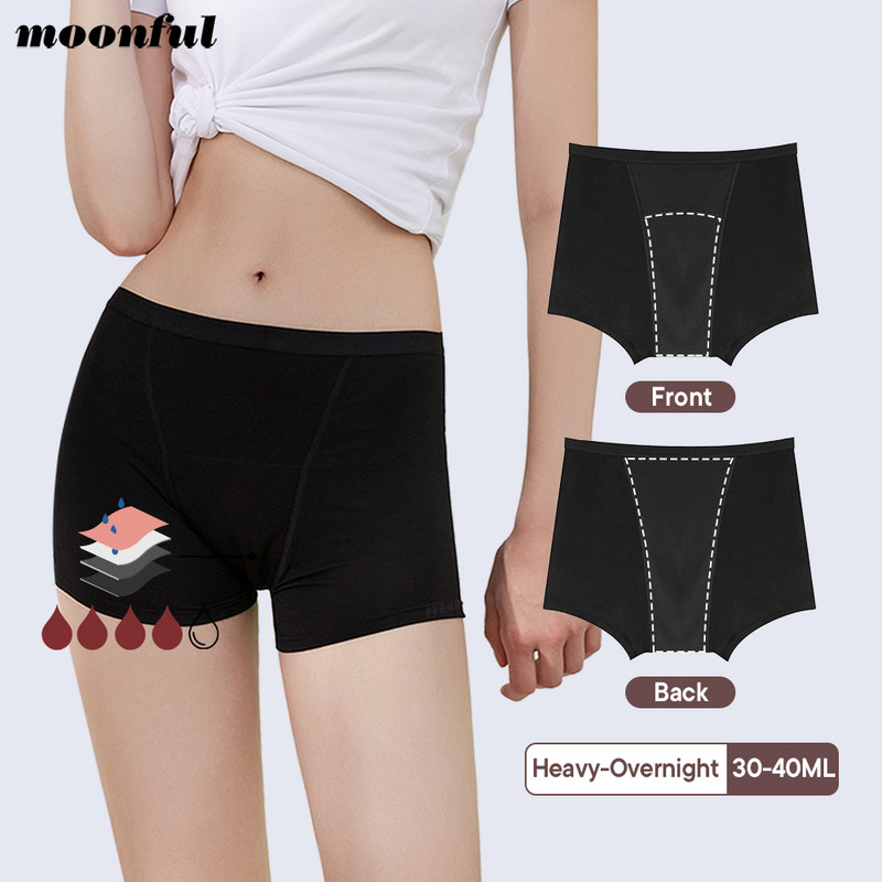Period Panty Absorbent - กางเกงในประจำเดือนแบบซึมซับได้สำหรับผู้หญิง ชุดชั้นในสำหรับช่วงมีประจำเดือน ซักได้ สำหรับวันมีประจำเดือนมาก กางเกงบ็อกเซอร์สำหรับประจำเดือน กางเกงในสำหรับผู้มีปัญหาการกลั้นปัสสาวะ