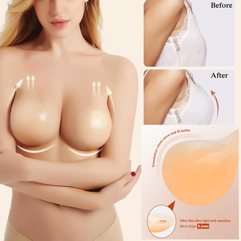 1/2 คู่ผู้หญิง Sticky Bra Push - Strapless Bra Backless บทวิจารณ์และราคา