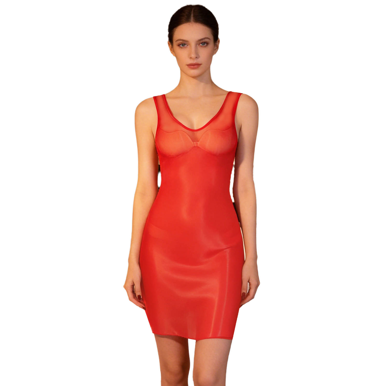 ชุดเดรสซีทรูเงางามสำหรับผู้หญิ - Babydoll Chemise Night บทวิจารณ์และราคา