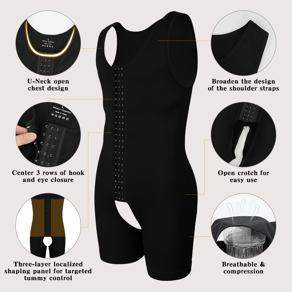 ชุดกระชับสัดส่วนผู้ชาย ควบคุมห - Shapewear Bodysuit Firm บทวิจารณ์และราคา