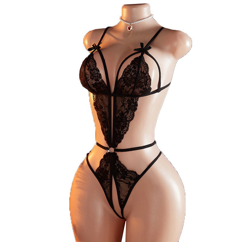 โปร่งใสเซ็กซี่ One-piece Hollo - Lace Teddy Lingerie บทวิจารณ์และราคา
