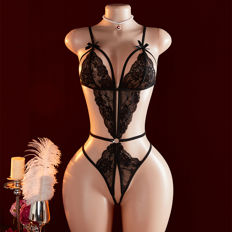 โปร่งใสเซ็กซี่ One-piece Hollo - Lace Teddy Lingerie บทวิจารณ์และราคา