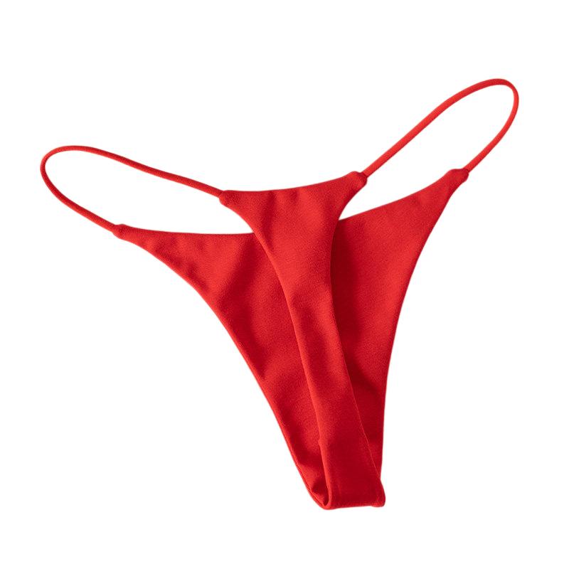 กางเกงในผู้หญิงเอวต่ำผ้าฝ้ายแบ - Thong Bikini Women บทวิจารณ์และราคา