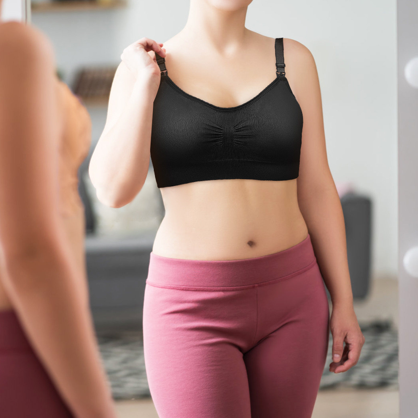 3 ชิ้น บราให้นมสำหรับผู้หญิง ผ - Nursing Bra Sleep บทวิจารณ์และราคา