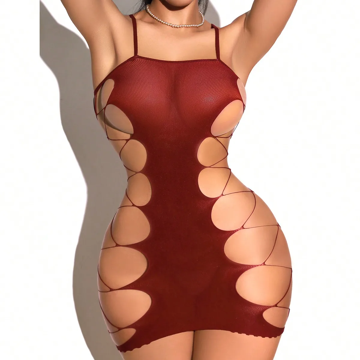 ชุดบอดี้สูทแฟชั่นใหม่สำหรับผู้ - Bodystocking Fishnet บทวิจารณ์และราคา