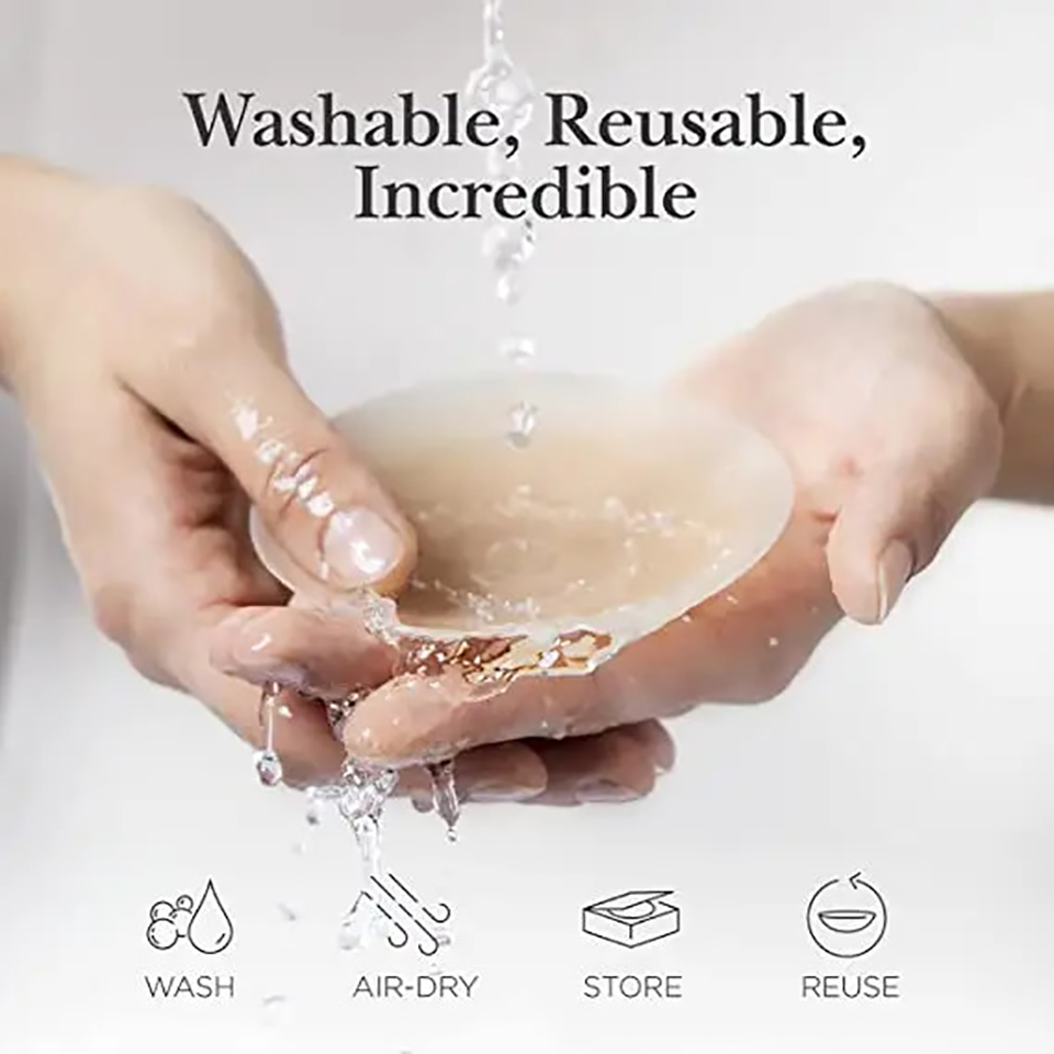 แผ่นปิดจุกนมซิลิโคนแบบใช้ซ้ำได - Silicone Bra Adhesive บทวิจารณ์และราคา