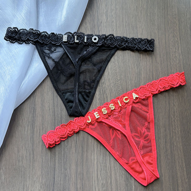 Custom Thong กางเกงชื่อคริสตัล - Thong Bikini Women บทวิจารณ์และราคา