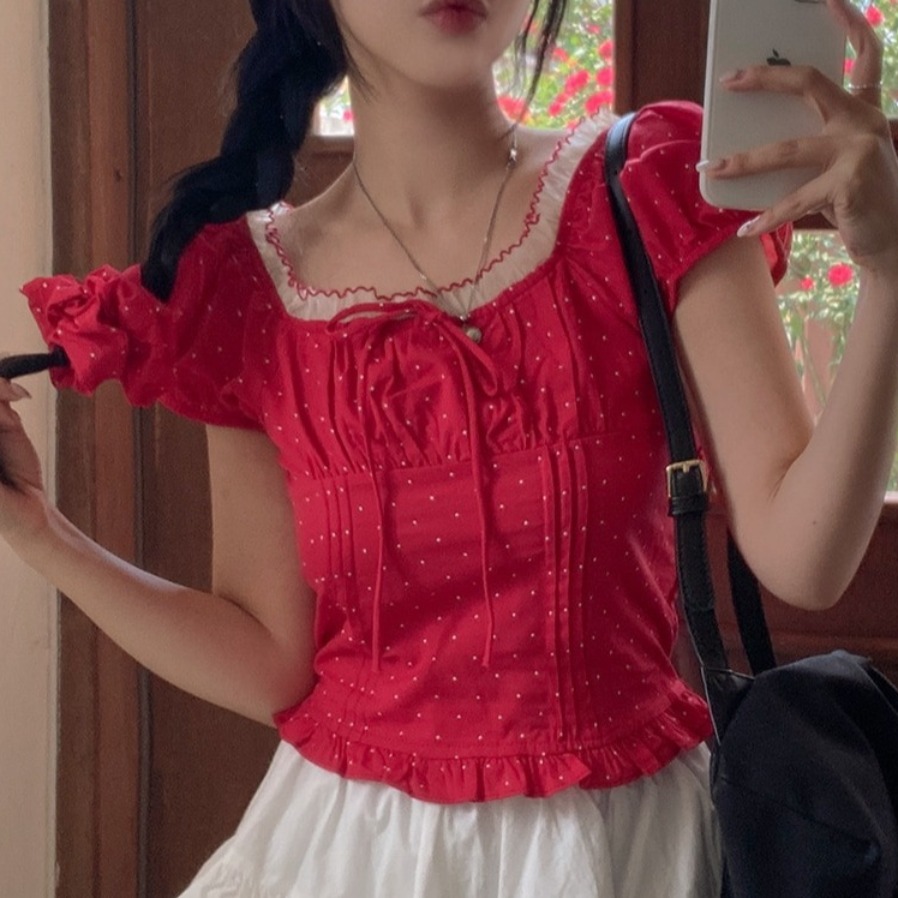 เสื้อเชิ้ตสไตล์เกาหลี แขนสั้นแ - Corset Waist Cinch บทวิจารณ์และราคา