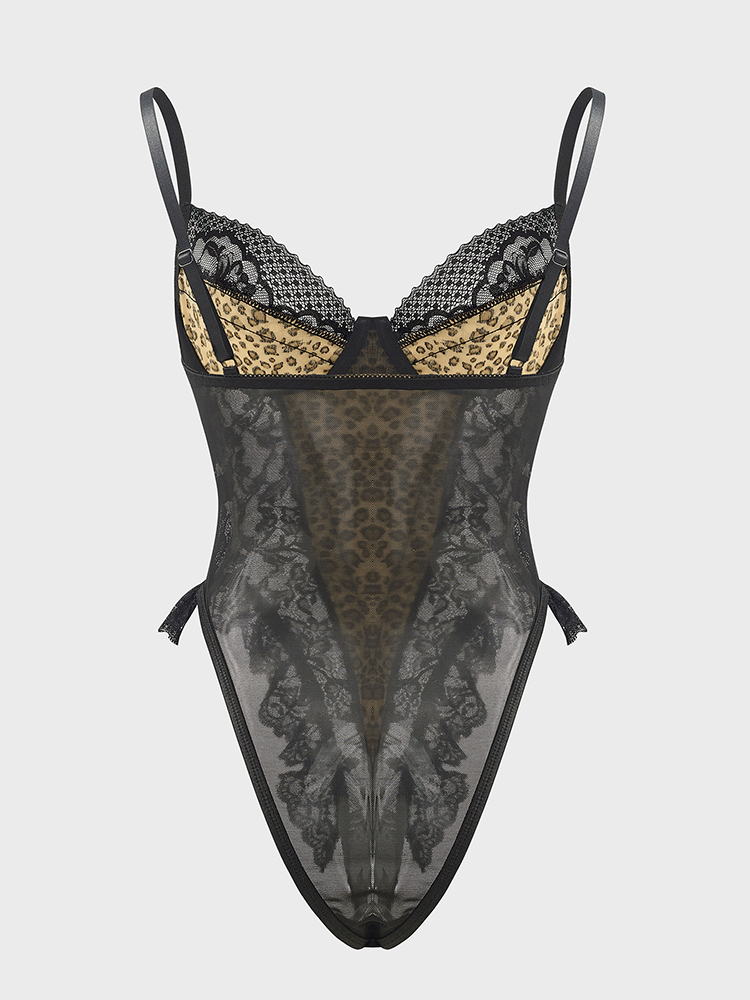 เซ็กซี่ลูกไม้เสือดาวรูปแบบBody - Shapewear Bodysuit Firm บทวิจารณ์และราคา