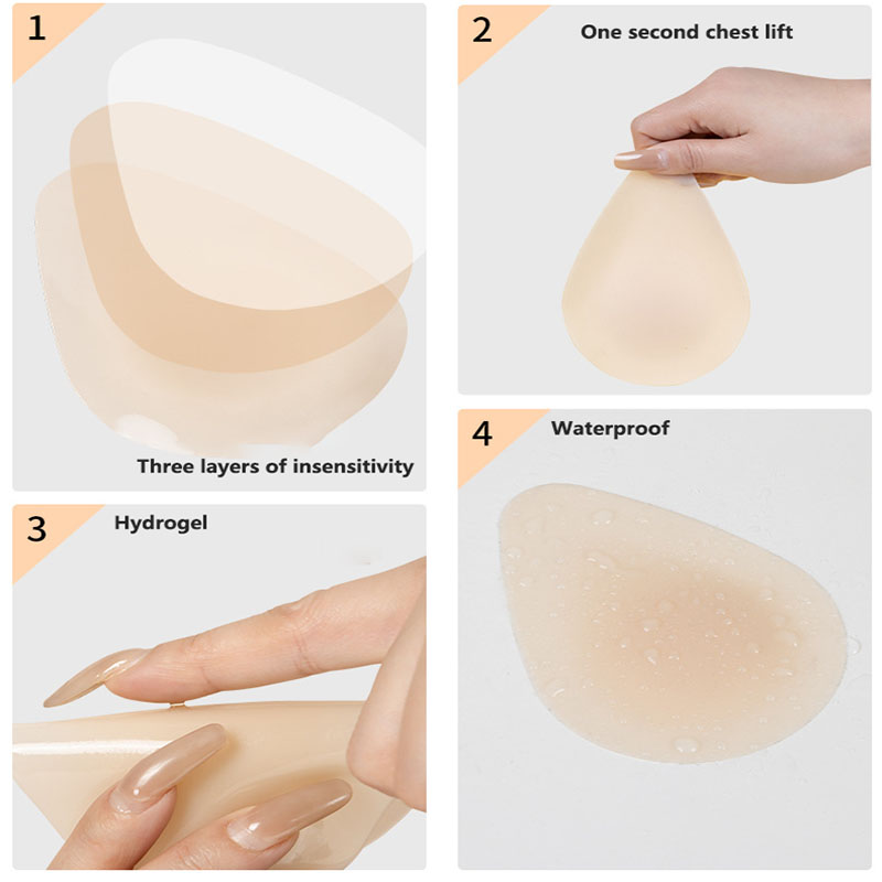 แผ่นปิดจุกนมซิลิโคนแบบไร้สาย ย - Push Up Bra Padded บทวิจารณ์และราคา