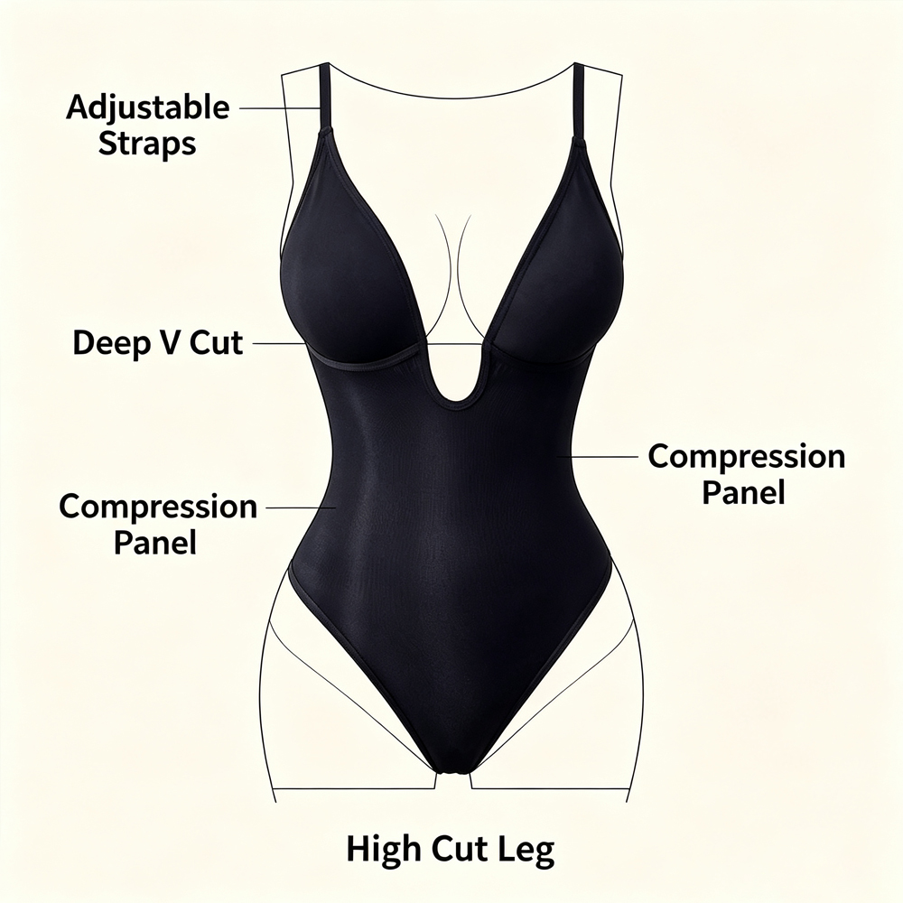 ชุดบอดี้สูทกระชับสัดส่วนสำหรับ - Shapewear Bodysuit Firm บทวิจารณ์และราคา