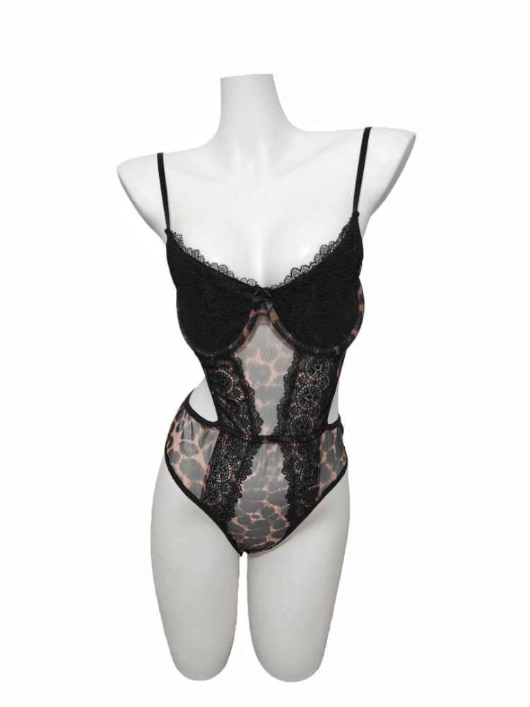 บอดี้สูทลูกไม้ลายเสือดาวเซ็กซี - Cami Top Lace บทวิจารณ์และราคา