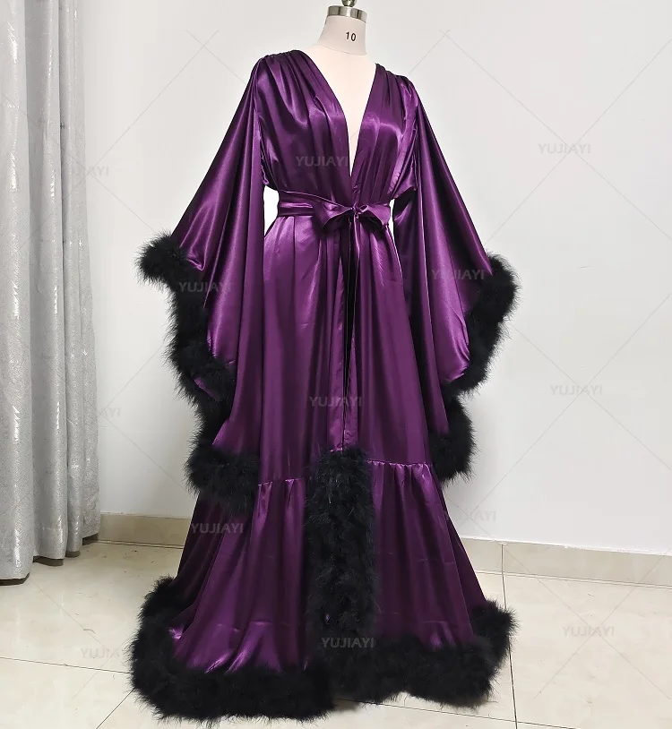 ชุดคลุมอาบน้ำสำหรับผู้หญิงแขนบ - Robe Silk Women บทวิจารณ์และราคา