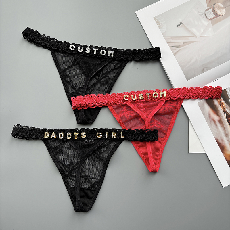 บุคลิกภาพที่กําหนดเองทองชื่อคร - Thong Bikini Women บทวิจารณ์และราคา