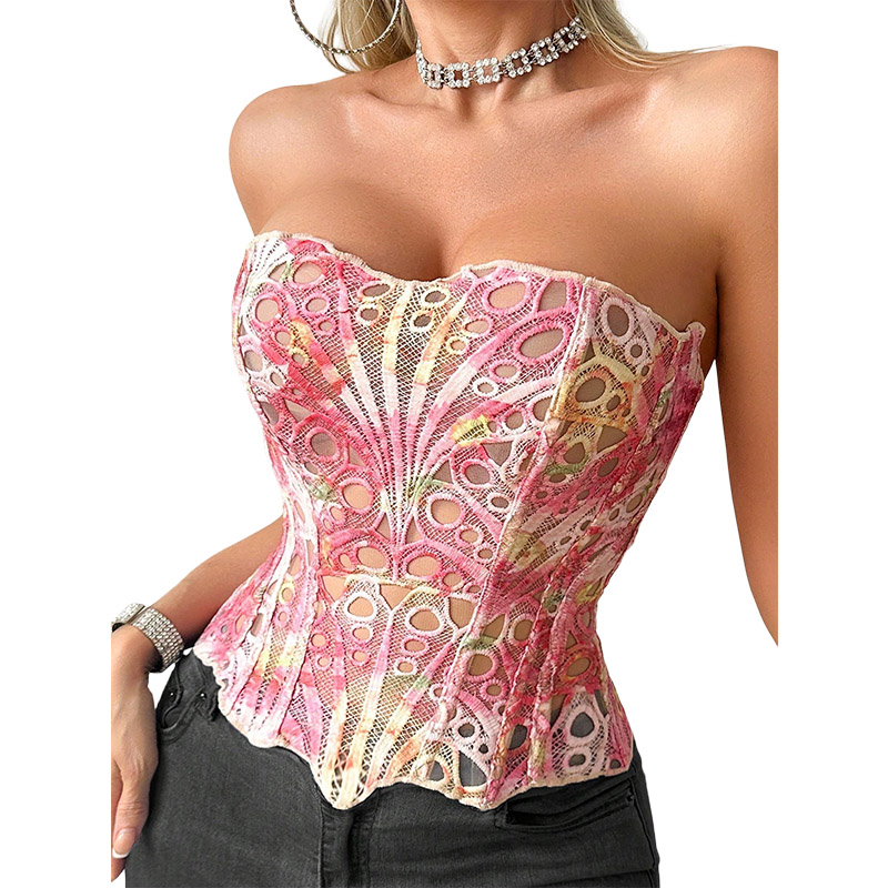 เสื้อครอปเซ็กซี่แบบตาข่ายโปร่ง - Cami Top Lace บทวิจารณ์และราคา