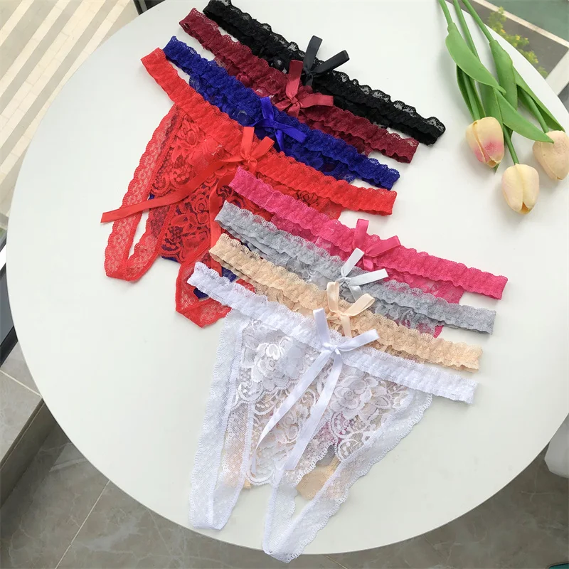 กางเกงในจีสตริงเปิดเอวต่ำชุดชั - Thong Bikini Women บทวิจารณ์และราคา