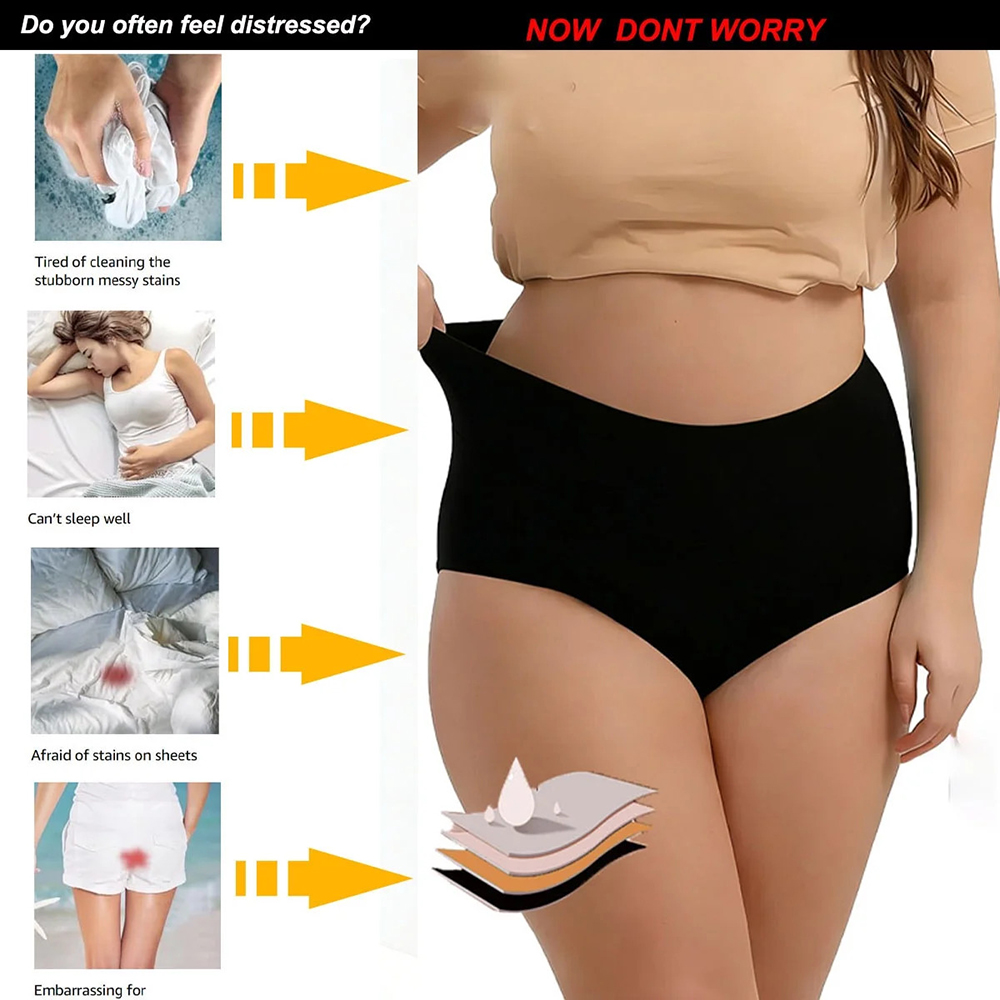 กางเกงในซึมซับประจำเดือน ป้องก - Period Panty Absorbent บทวิจารณ์และราคา