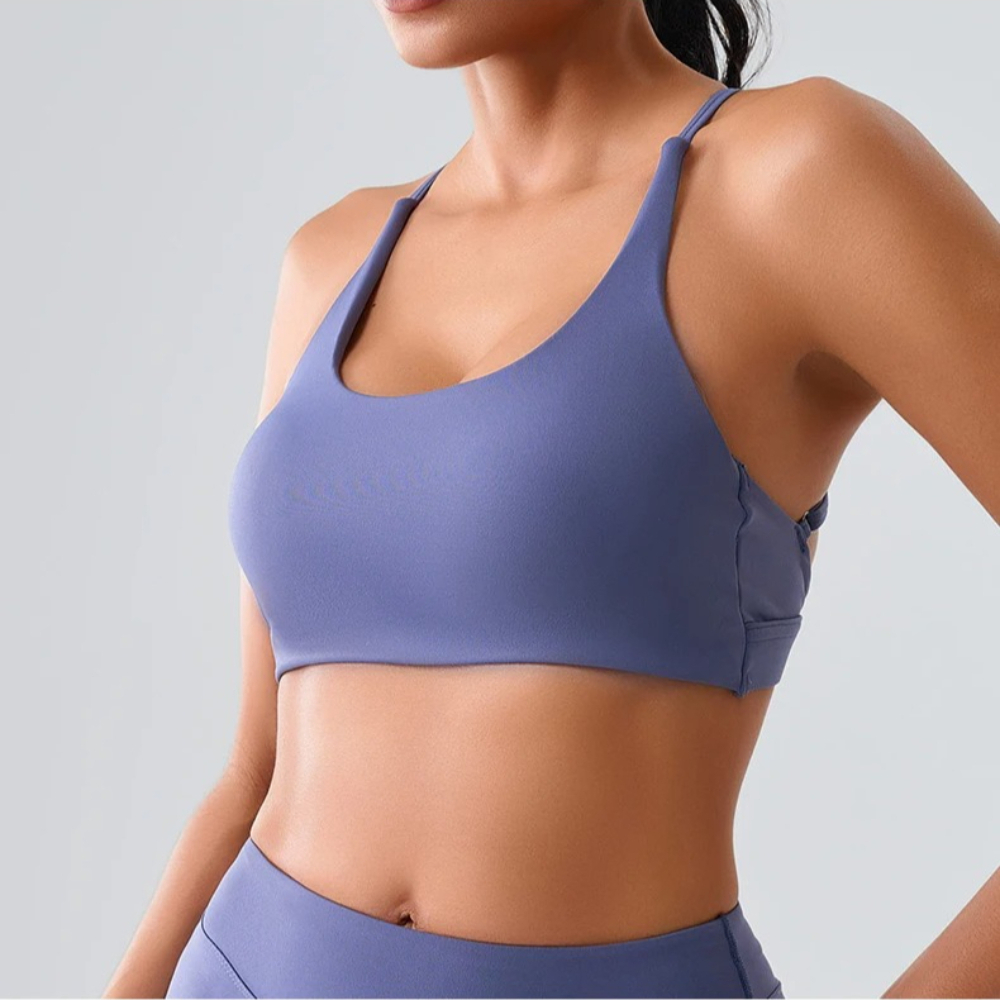 เสื้อชั้นในกีฬาแบบผูกหลังสำหรั - Sports Bra High Impact บทวิจารณ์และราคา