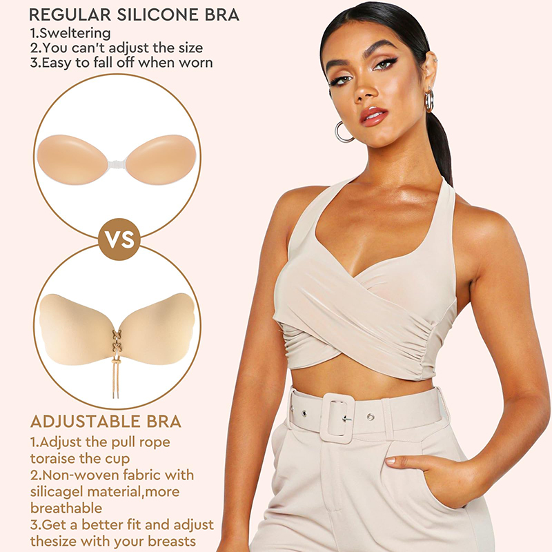 1/2คู่ผู้หญิงฤดูร้อนBackless B - Strapless Bra Backless บทวิจารณ์และราคา