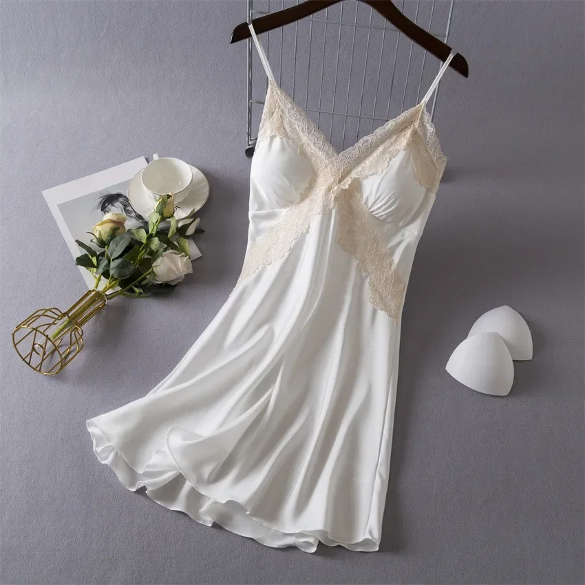 ชุดนอนเซ็กซี่ผ้าซาตินสำหรับผู้ - Babydoll Chemise Night บทวิจารณ์และราคา