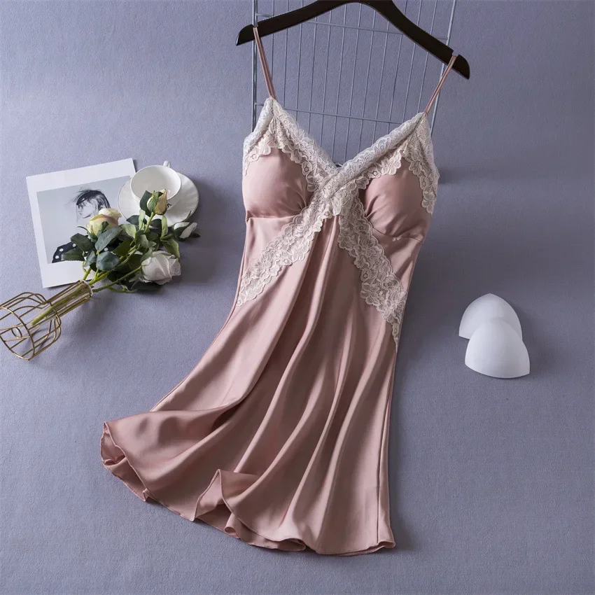 ชุดนอนเซ็กซี่ผ้าซาตินสำหรับผู้ - Babydoll Chemise Night บทวิจารณ์และราคา