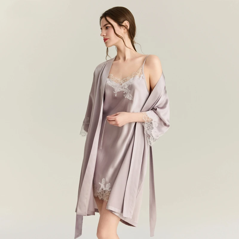 ชุดคลุมผ้าไหมมัลเบอร์รี่ 100%  - Robe Silk Women บทวิจารณ์และราคา