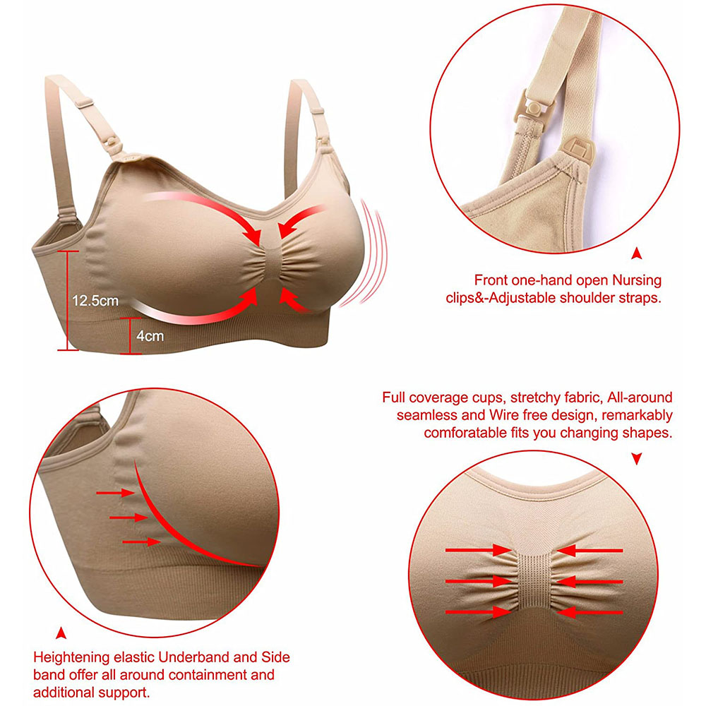 เสื้อผ้าให้นมบุตรแบบไร้โครง บร - Nursing Bra Sleep บทวิจารณ์และราคา