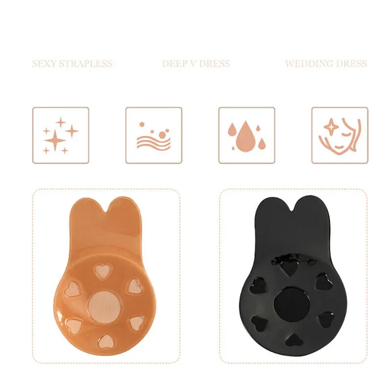 1 คู่BreathableซิลิโคนPatch Br - Silicone Bra Adhesive บทวิจารณ์และราคา