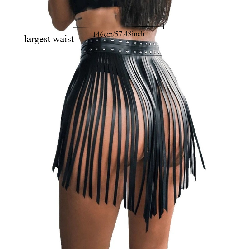 กระโปรงหนังสั้นสไตล์พังก์สีดำส - Garter Belt Set บทวิจารณ์และราคา