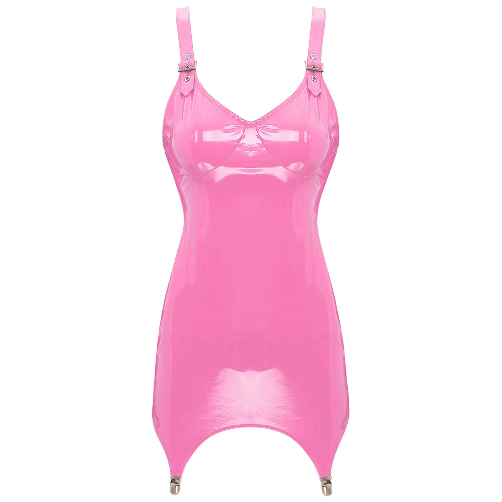 ชุดบอดี้คอนแบบมีสายรัดหนังพีวี - Babydoll Chemise Night บทวิจารณ์และราคา