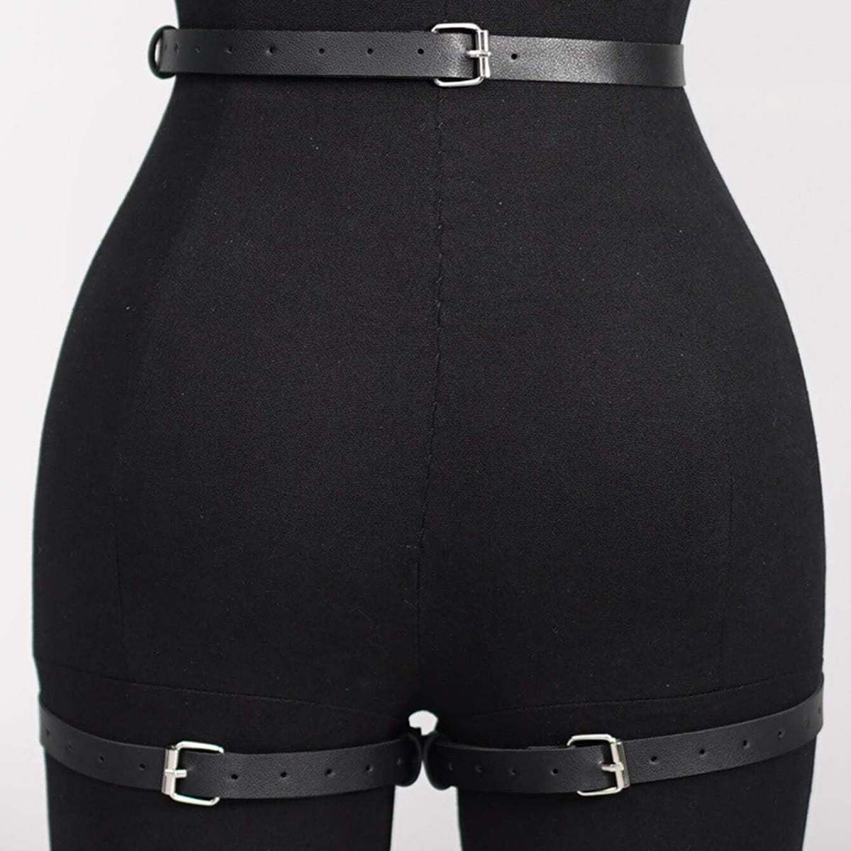 สายรัดหน้าอก หนังเทียม เข็มขัด - Garter Belt Set บทวิจารณ์และราคา