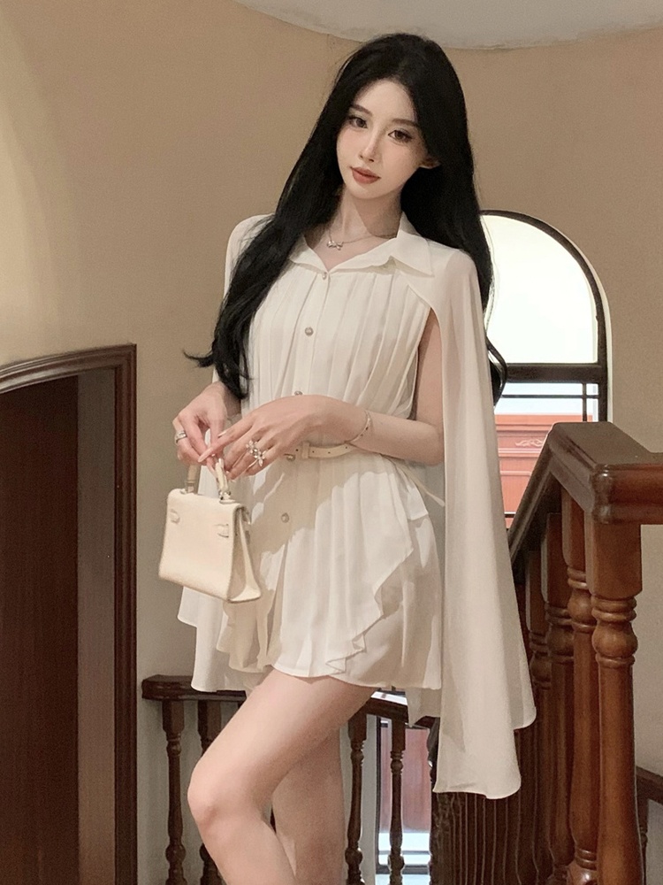 เสื้อเชิ้ตชีฟองสีขาวหรูหรา คอป - Corset Waist Cinch บทวิจารณ์และราคา