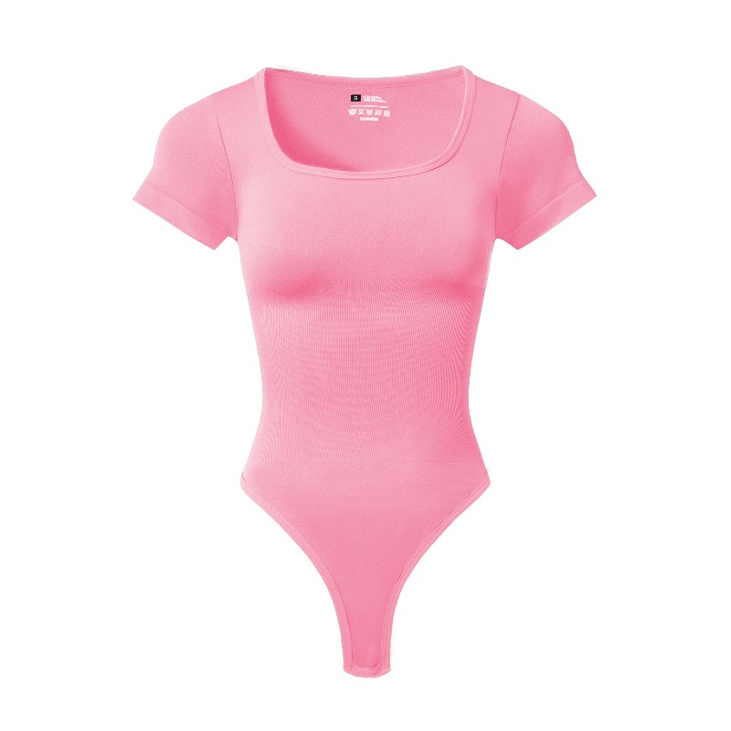 บอดี้สูทคอเหลี่ยมแขนสั้นสำหรับ - Shapewear Bodysuit Firm บทวิจารณ์และราคา