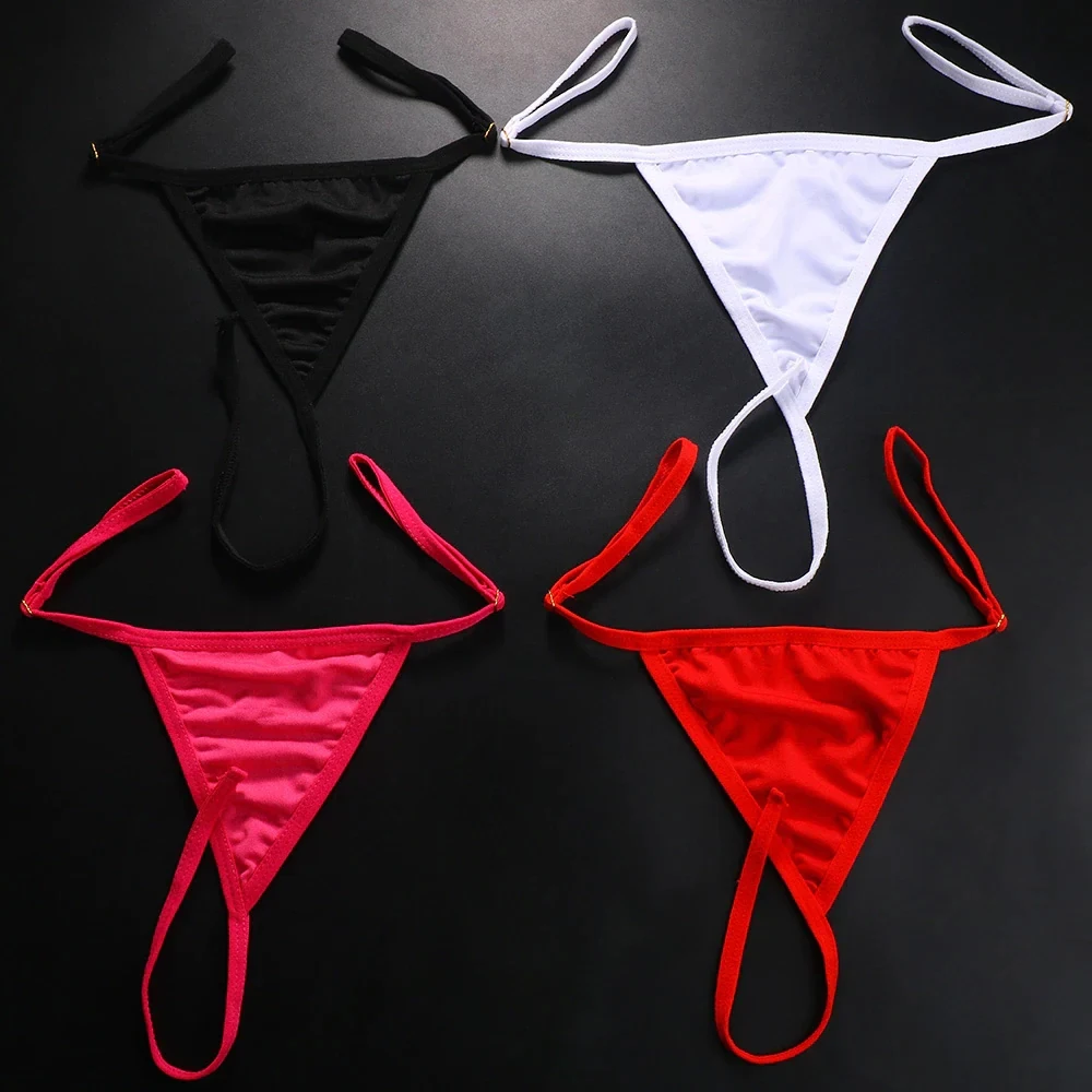 บิกินีสายหนังประดับพลอยเทียมทร - Thong Bikini Women บทวิจารณ์และราคา