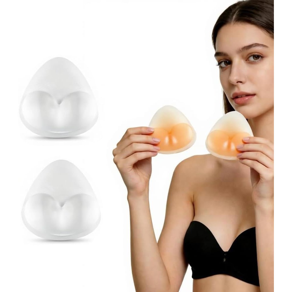 แผ่นซิลิโคนเสริมหน้าอก รูปทรงส - Push Up Bra Padded บทวิจารณ์และราคา