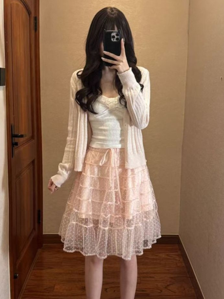 ชุดเซ็ต 3 ชิ้น เสื้อคาร์ดิแกนไ - Cami Top Lace บทวิจารณ์และราคา